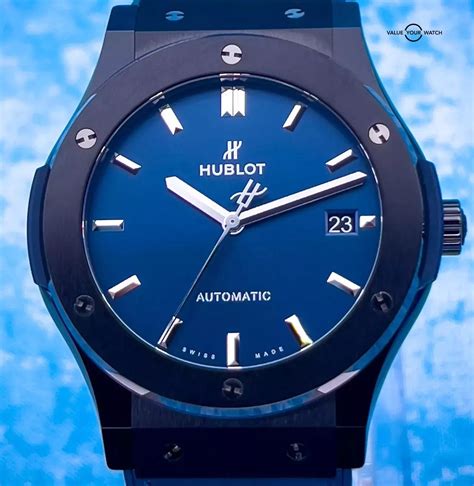 hublot black blue dial|Hublot Classic Fusion .